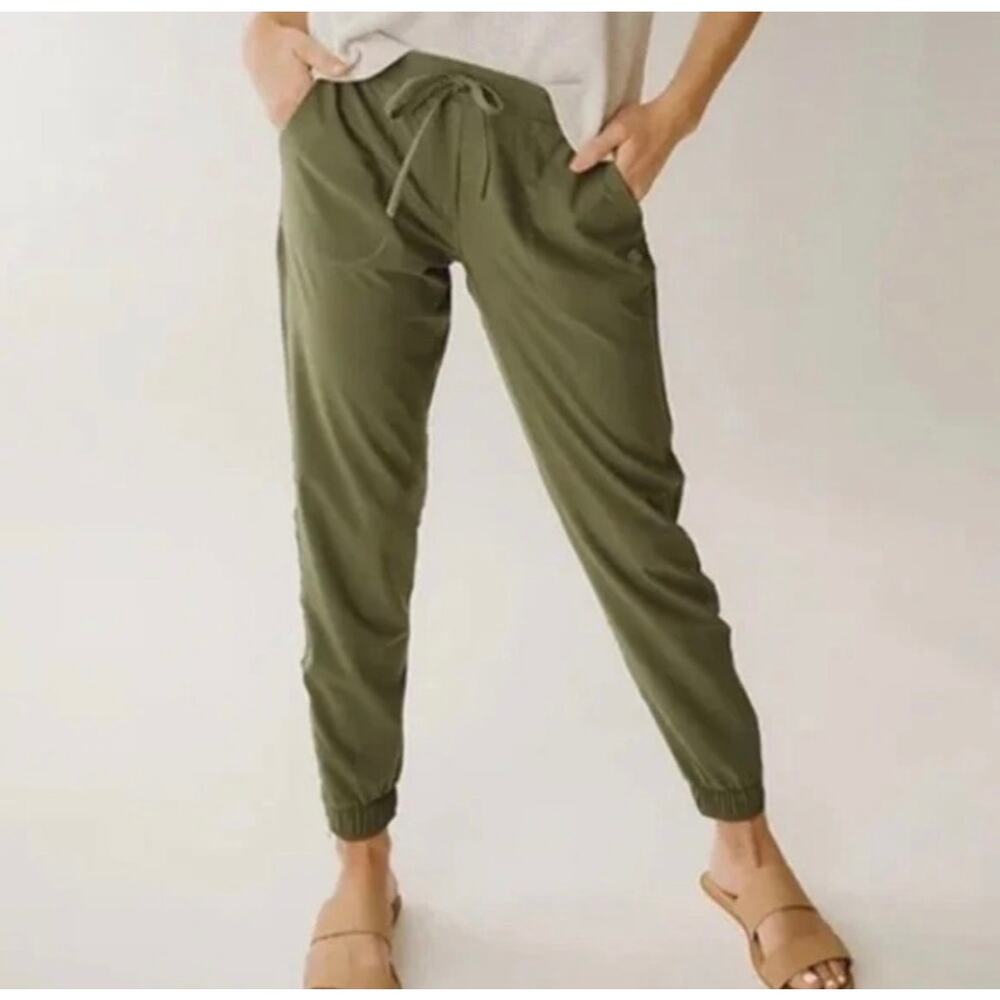 Albion Zipper Detail Jetsetter Joggers Green XS